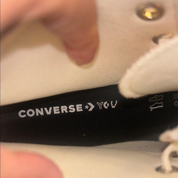 NWT Custom Converse Glittery Gold High-Tops US 9.5 - Picture 4 of 11